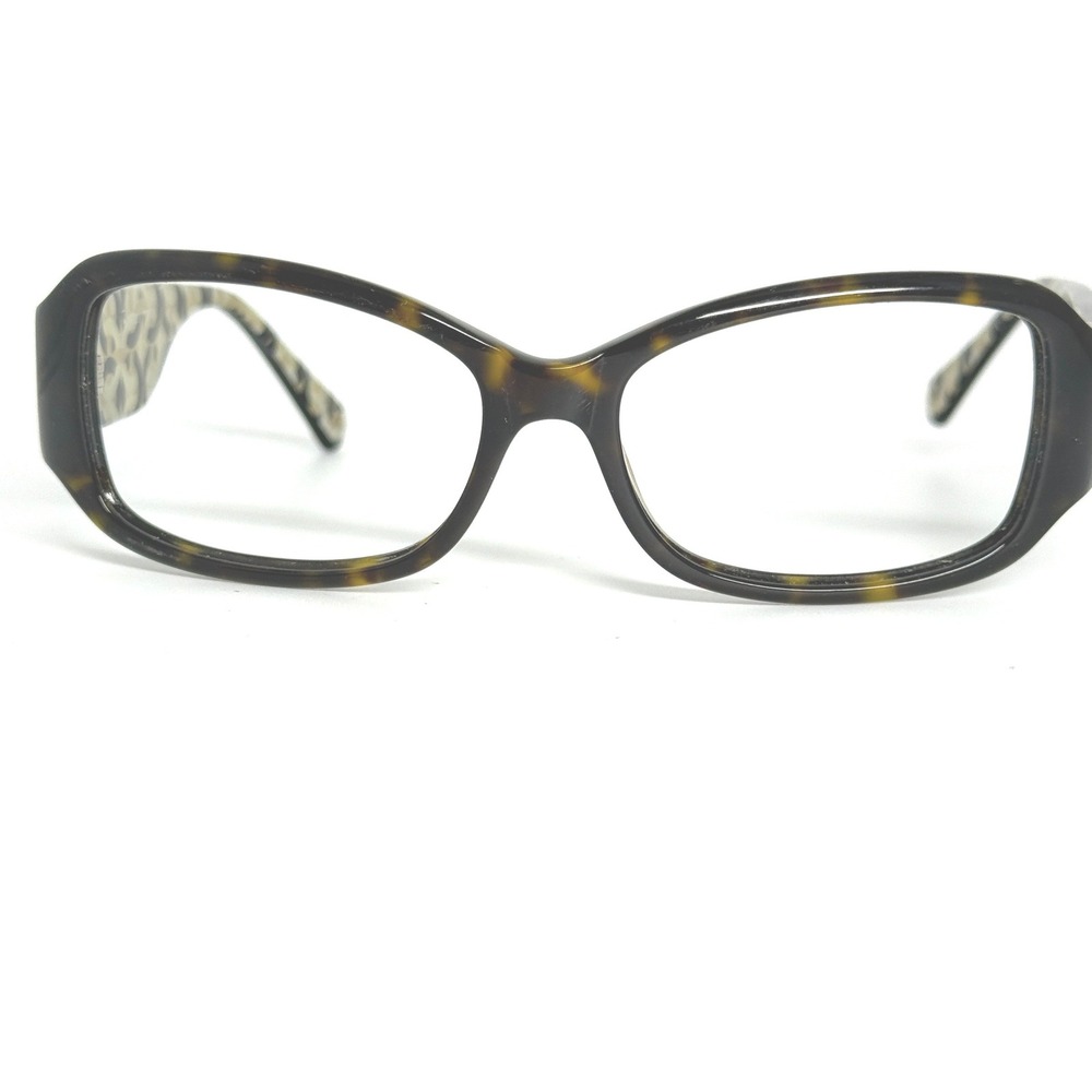 Coach S2009 Tortoise Shell Eyeglasses Frames Gold Logo Medallion 51-16-135 21939